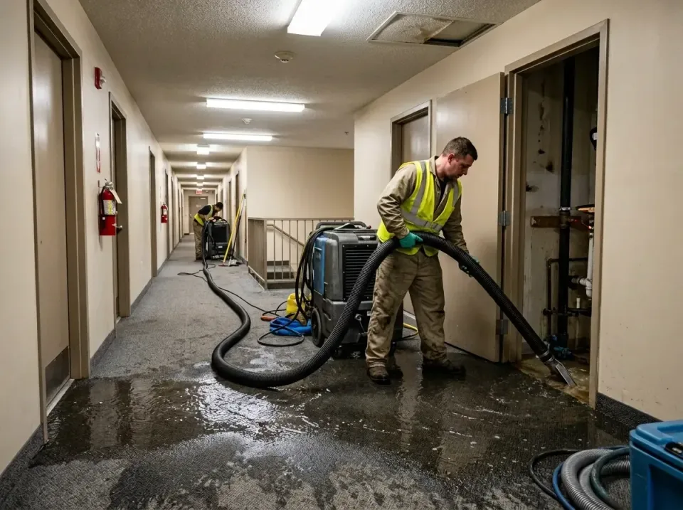 multi-unit-apartment-hallway-f-005 — frequently asked questions, Emergency Burst Pipe Water Extraction & Removal in Stevenso…